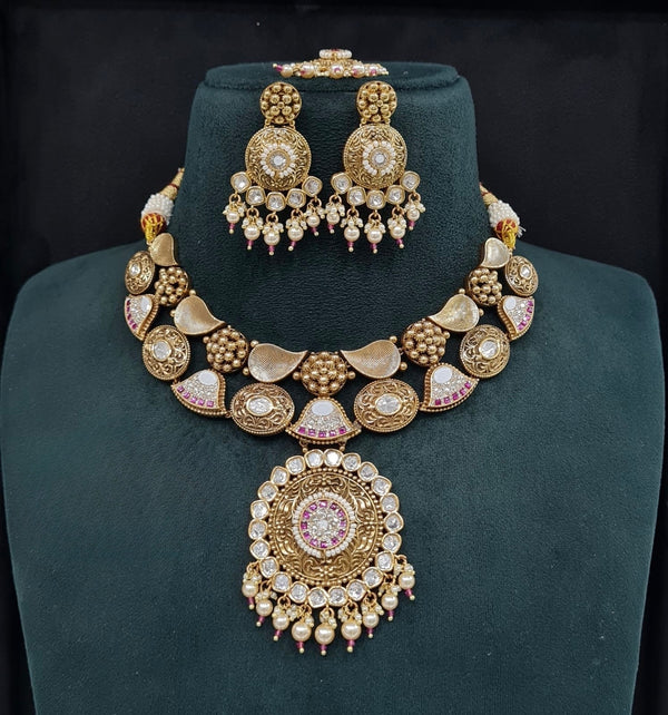 Heritage Necklace 09634 - KRISHNA'S SWETA JEWELLERY