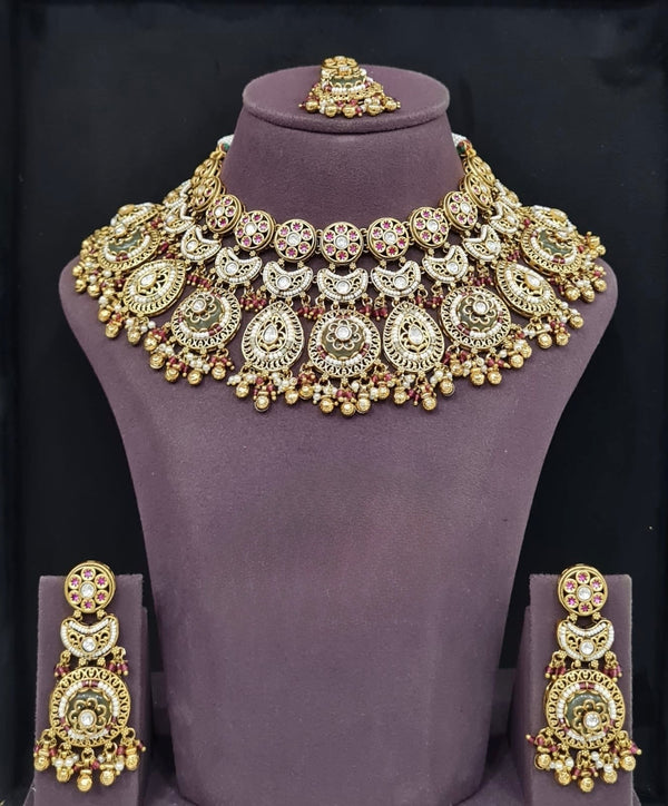 Heritage Necklace 11295 - KRISHNA'S SWETA JEWELLERY