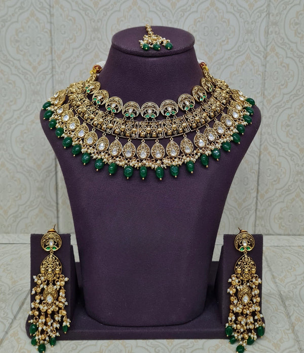 Heritage Necklace 11681 - KRISHNA'S SWETA JEWELLERY