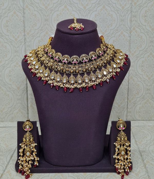 Heritage Necklace 11681 - KRISHNA'S SWETA JEWELLERY