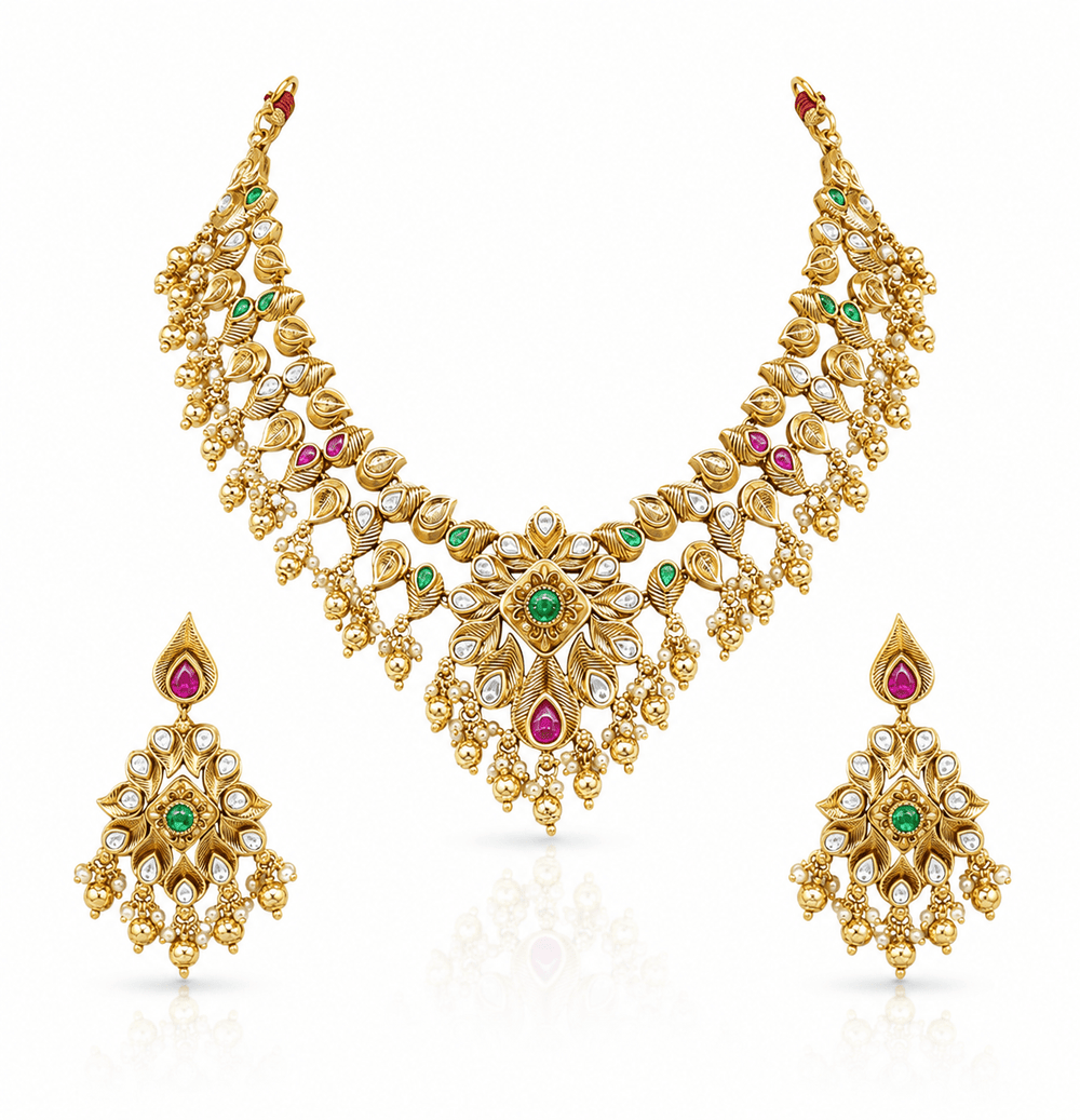 Heritage Necklace 11683 - KRISHNA'S SWETA JEWELLERY