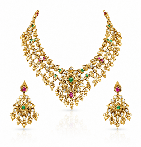 Heritage Necklace 11683 - KRISHNA'S SWETA JEWELLERY