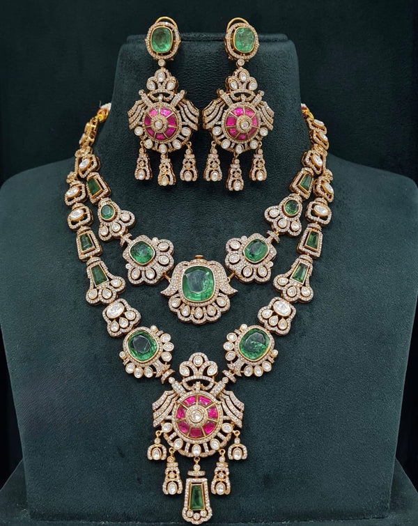 Jadau Kundan Necklace 08108 - KRISHNA'S SWETA JEWELLERY