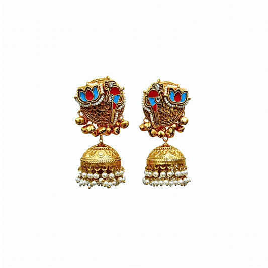 Kashmiri Earrings 06279 - KRISHNA'S SWETA JEWELLERY