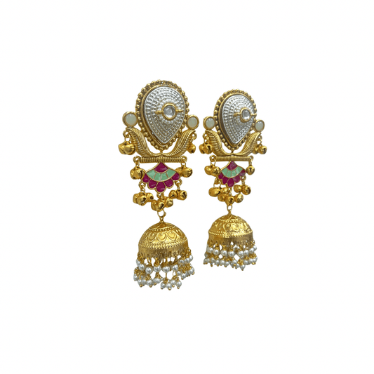 Kashmiri Earrings 06470 - KRISHNA'S SWETA JEWELLERY