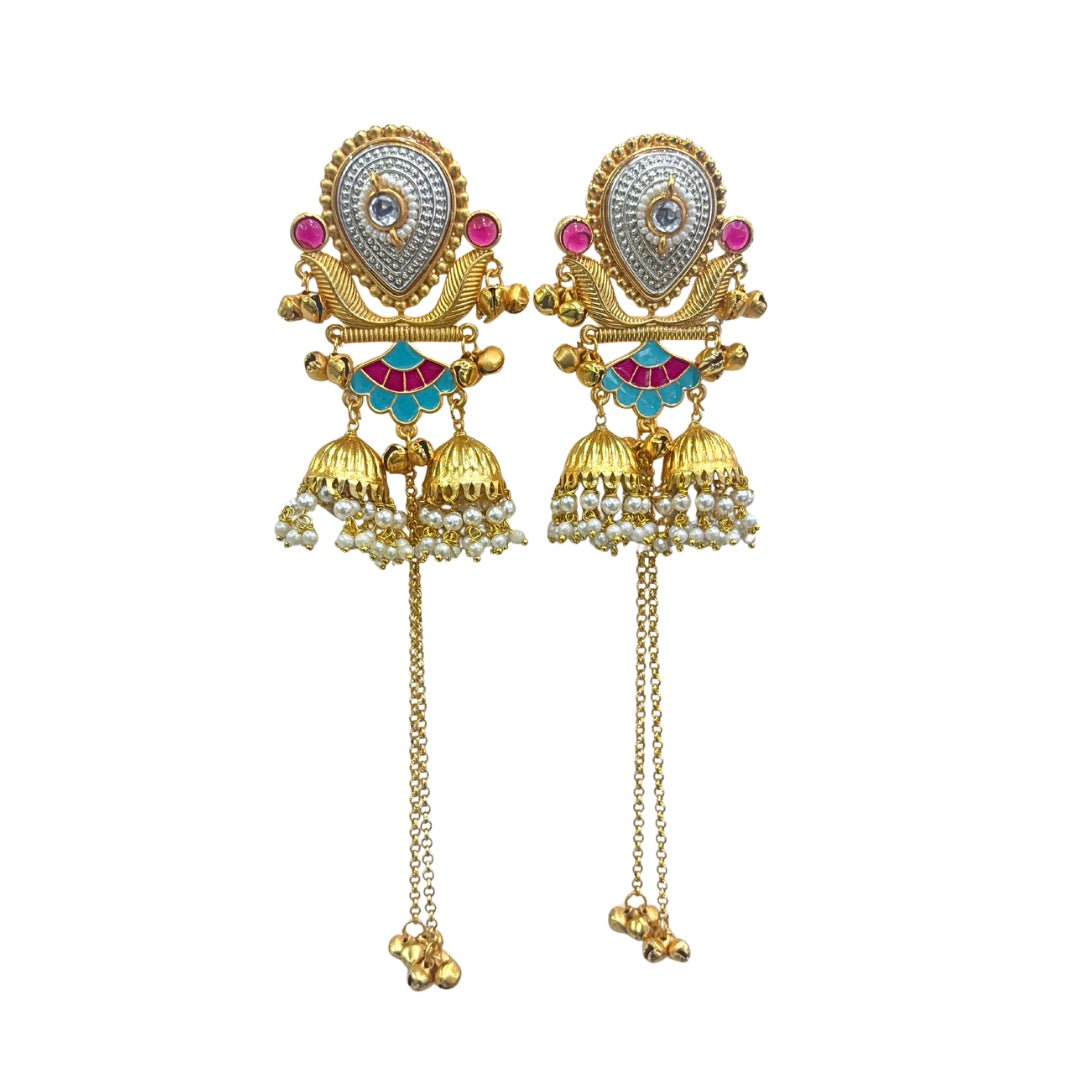 Kashmiri Earrings 06833 - KRISHNA'S SWETA JEWELLERY