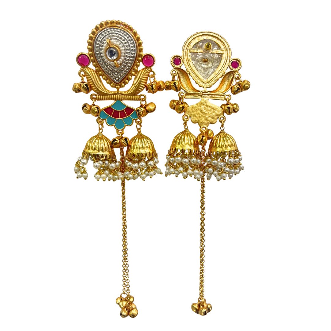 Kashmiri Earrings 06833 - KRISHNA'S SWETA JEWELLERY