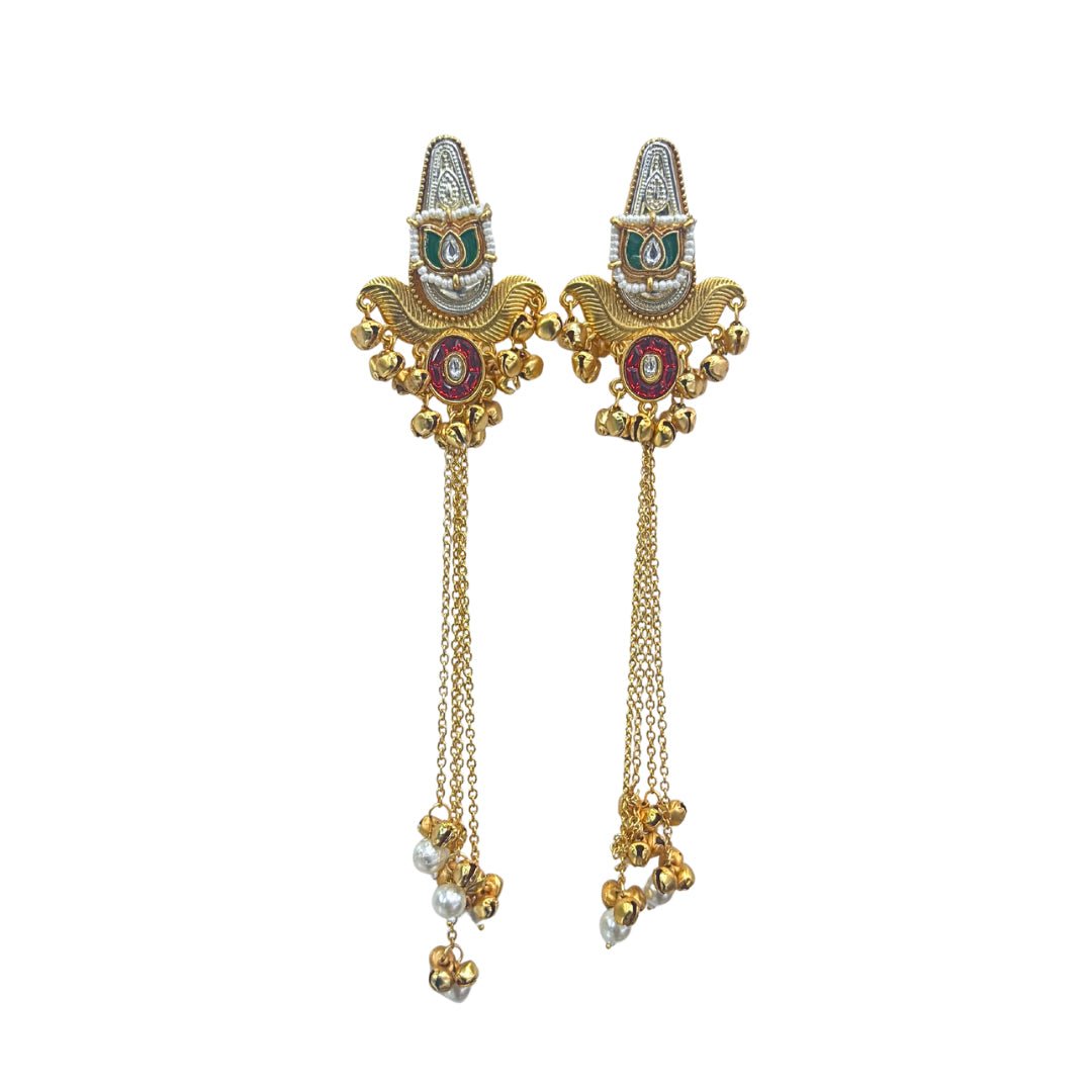Kashmiri Earrings 06834 - KRISHNA'S SWETA JEWELLERY