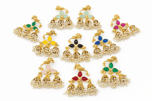 Kashmiri Earrings 06835 - KRISHNA'S SWETA JEWELLERY