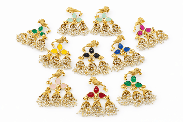 Kashmiri Earrings 06835 - KRISHNA'S SWETA JEWELLERY