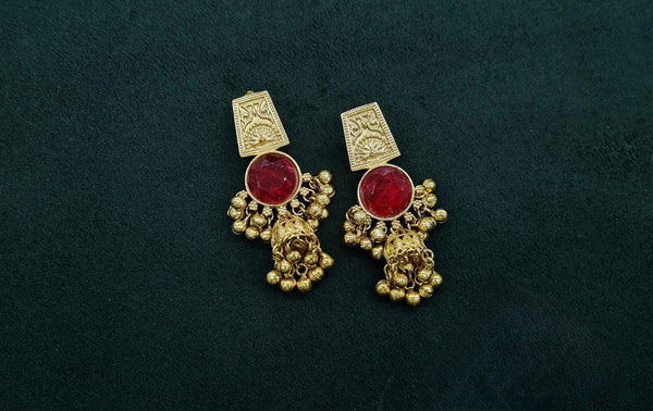 Kashmiri Earrings 08917 - KRISHNA'S SWETA JEWELLERY