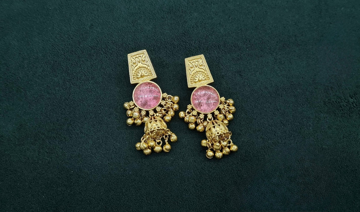 Kashmiri Earrings 08917 - KRISHNA'S SWETA JEWELLERY