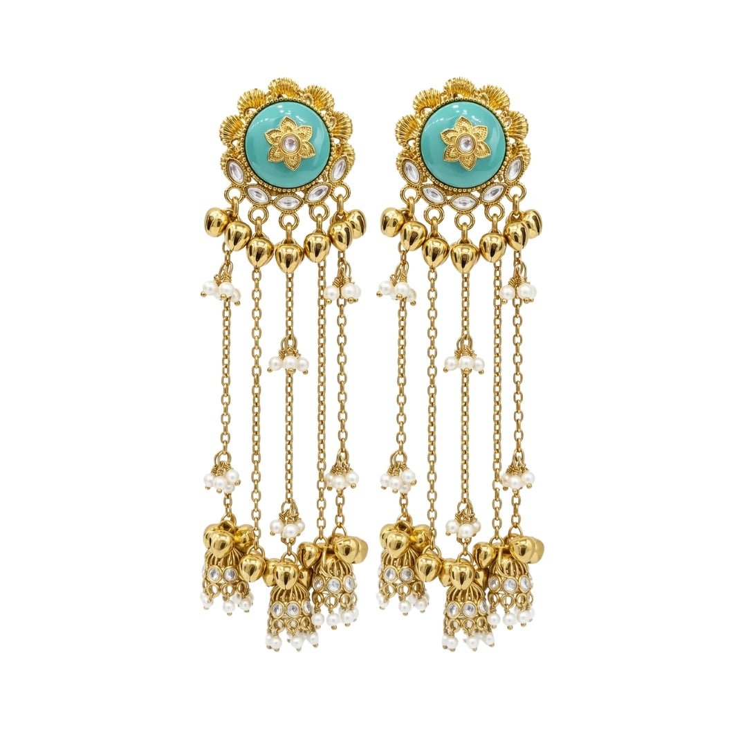 Kashmiri Earrings 09362 - Krishna's Sweta Jewellery