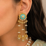 Kashmiri Earrings 09362 - Krishna's Sweta Jewellery
