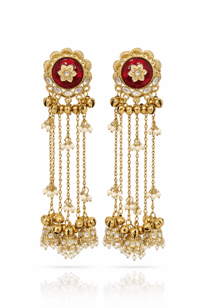 Kashmiri Earrings 09362 - KRISHNA'S SWETA JEWELLERY