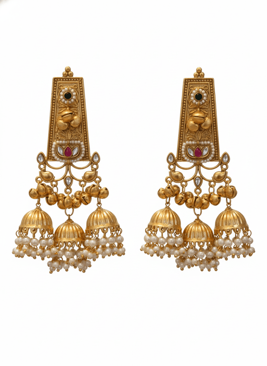 Kashmiri Earrings - KRISHNA'S SWETA JEWELLERY
