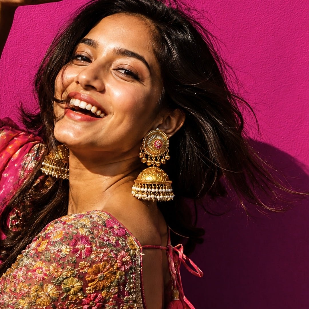 Kashmiri Jhumka - Krishna's Sweta Jewellery