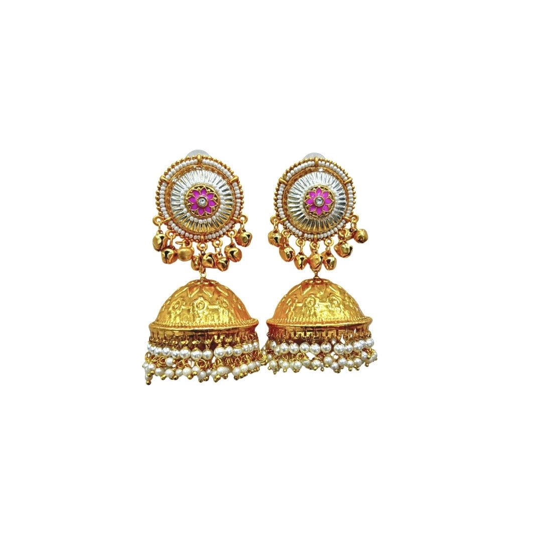 Kashmiri Jhumka - Krishna's Sweta Jewellery