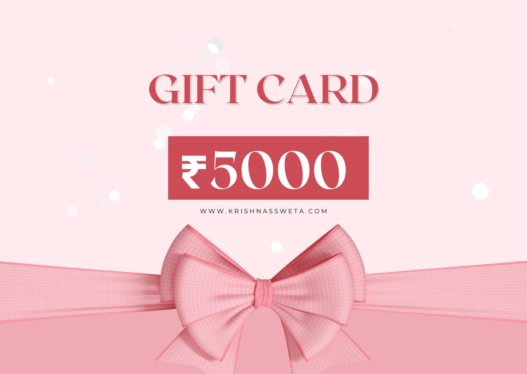 Krishna's Sweta Gift card - KRISHNA'S SWETA JEWELLERY