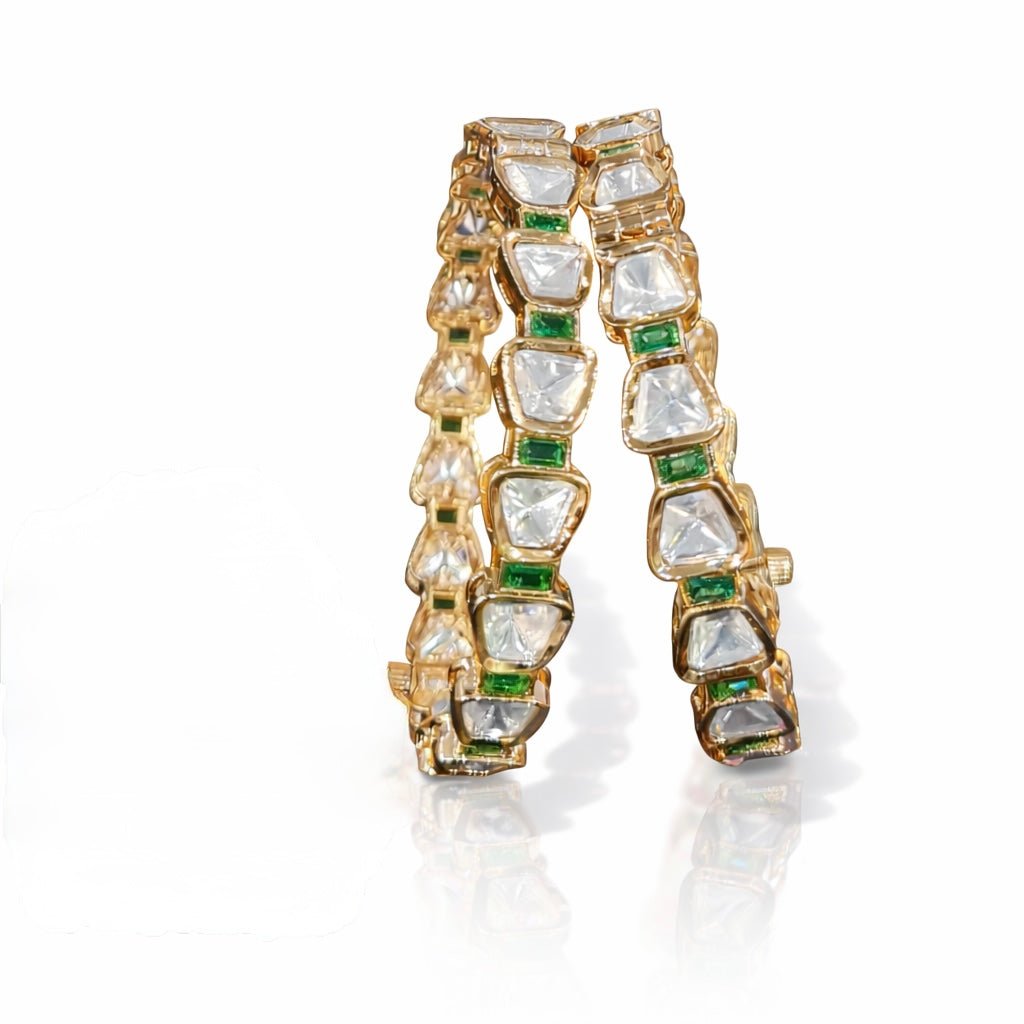 Kundan Bangle 05985 - KRISHNA'S SWETA JEWELLERY
