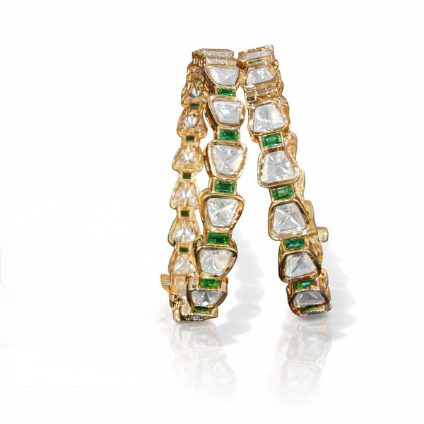 Kundan Bangle 05985 - KRISHNA'S SWETA JEWELLERY