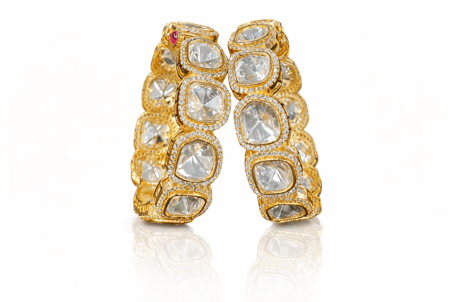 Kundan Bangles 00074 - KRISHNA'S SWETA JEWELLERY