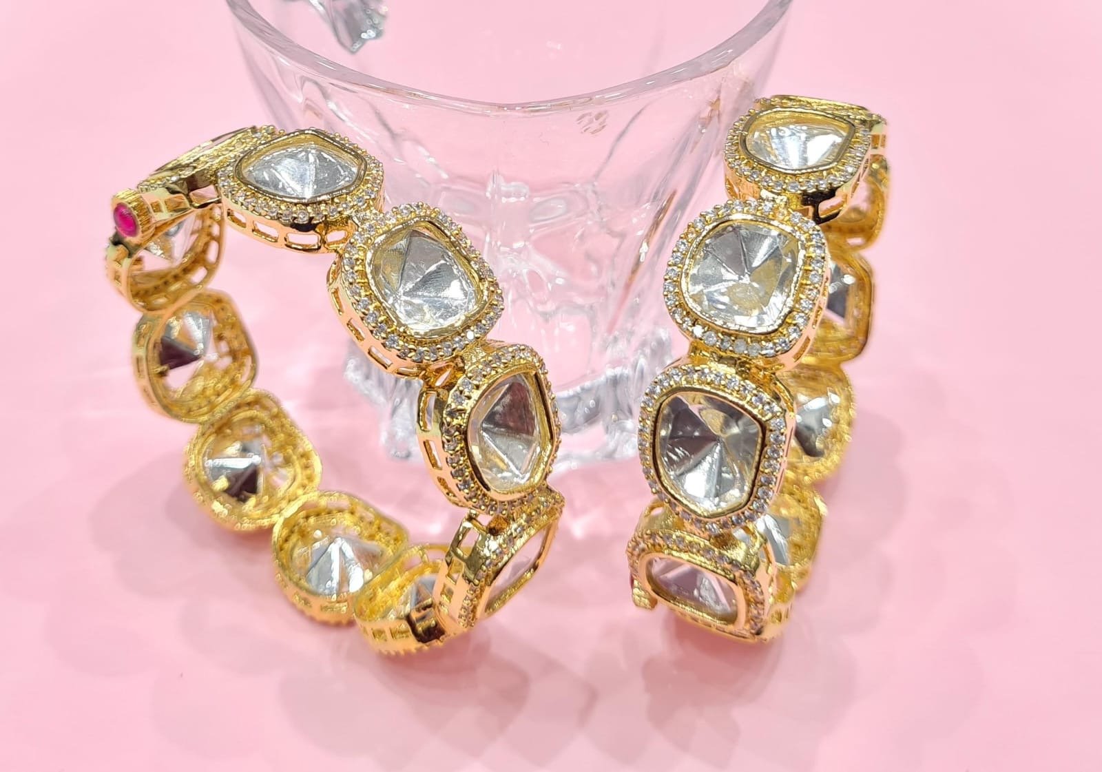 Kundan Bangles 00074 - KRISHNA'S SWETA JEWELLERY