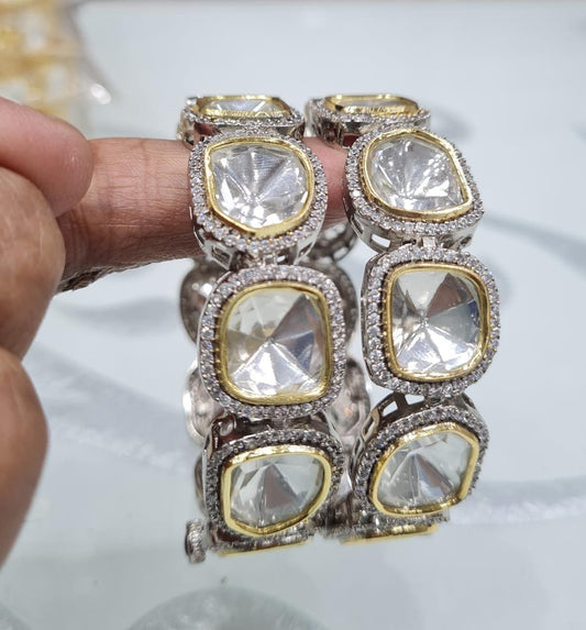 Kundan Bangles 00074 - KRISHNA'S SWETA JEWELLERY
