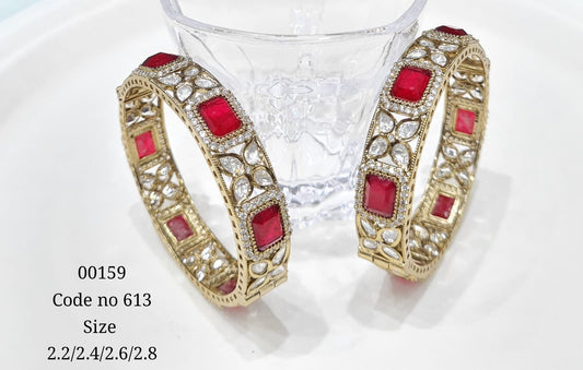 Kundan Bangles 00151 - KRISHNA'S SWETA JEWELLERY