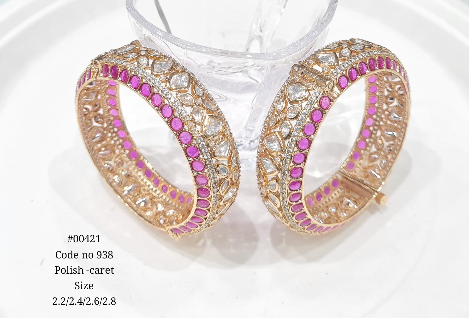 Kundan Bangles 00421 - KRISHNA'S SWETA JEWELLERY