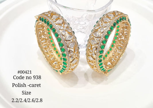 Kundan Bangles 00421 - KRISHNA'S SWETA JEWELLERY