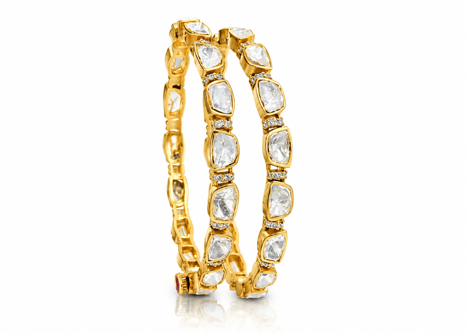 Kundan Bangles 00570 - KRISHNA'S SWETA JEWELLERY