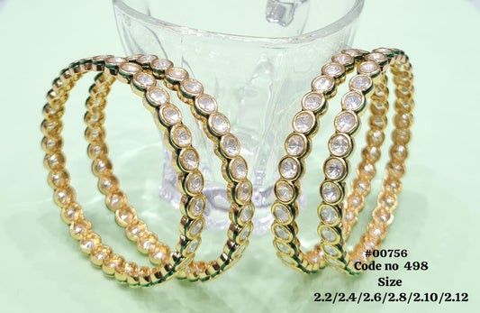 Kundan bangles 00756 - KRISHNA'S SWETA JEWELLERY