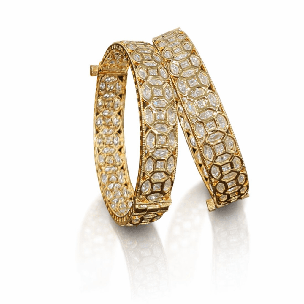 Kundan bangles 00781 - KRISHNA'S SWETA JEWELLERY