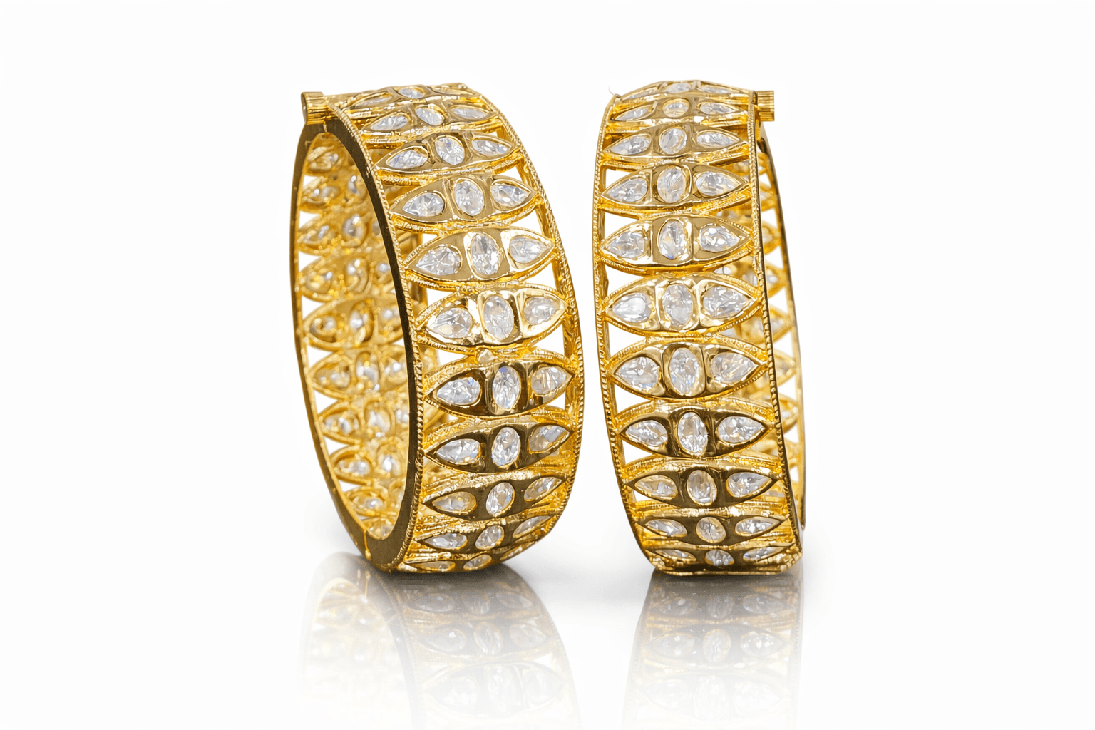 Kundan bangles 00925 - KRISHNA'S SWETA JEWELLERY