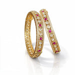 Kundan bangles 01449 - KRISHNA'S SWETA JEWELLERY