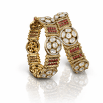 Kundan bangles 01507 - KRISHNA'S SWETA JEWELLERY