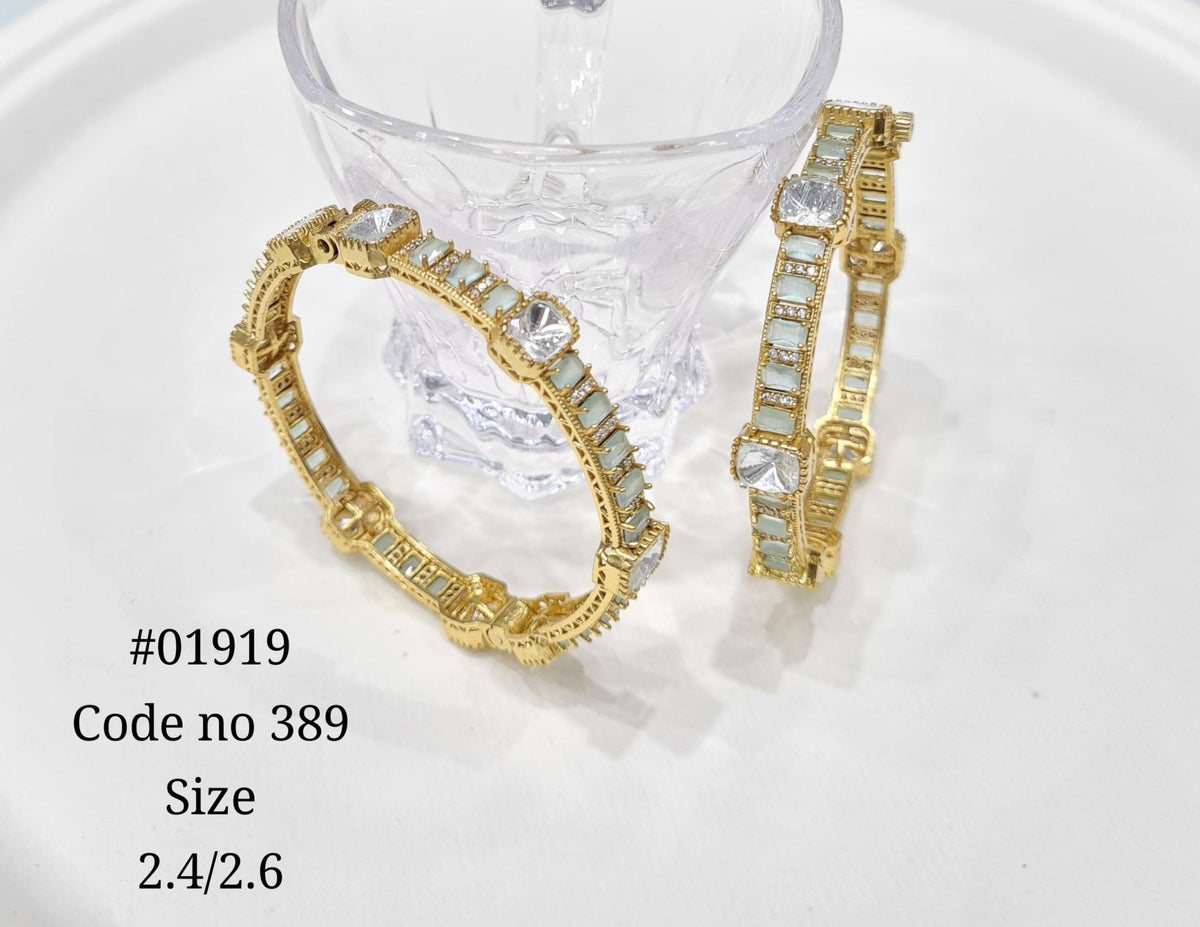 Kundan bangles 01919 - KRISHNA'S SWETA JEWELLERY