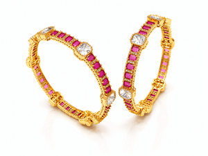 Kundan bangles 01919 - KRISHNA'S SWETA JEWELLERY