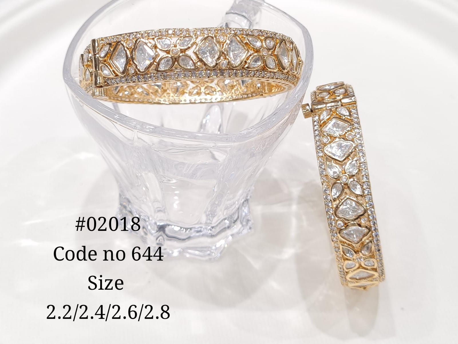 Kundan Bangles 02018 - KRISHNA'S SWETA JEWELLERY