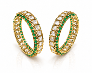 Kundan Bangles 02168 - KRISHNA'S SWETA JEWELLERY