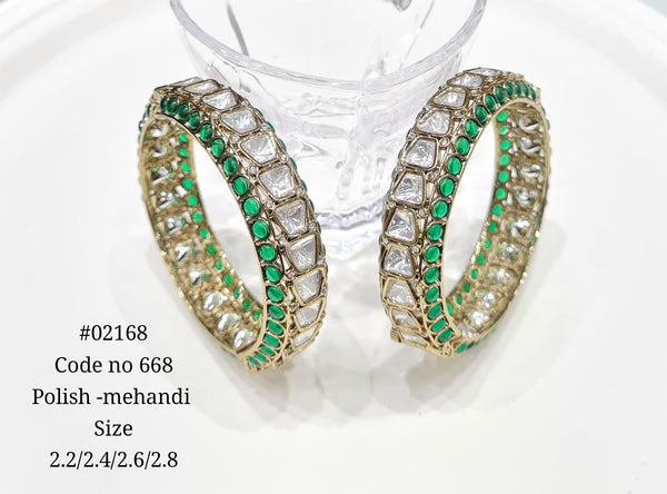 Kundan Bangles 02168 - KRISHNA'S SWETA JEWELLERY
