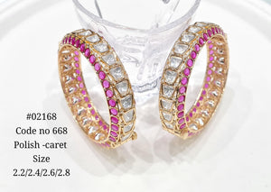 Kundan Bangles 02168 - KRISHNA'S SWETA JEWELLERY