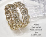 Kundan Bangles 02649 - KRISHNA'S SWETA JEWELLERY