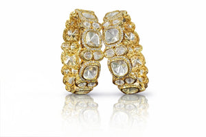 Kundan Bangles 03801 - KRISHNA'S SWETA JEWELLERY