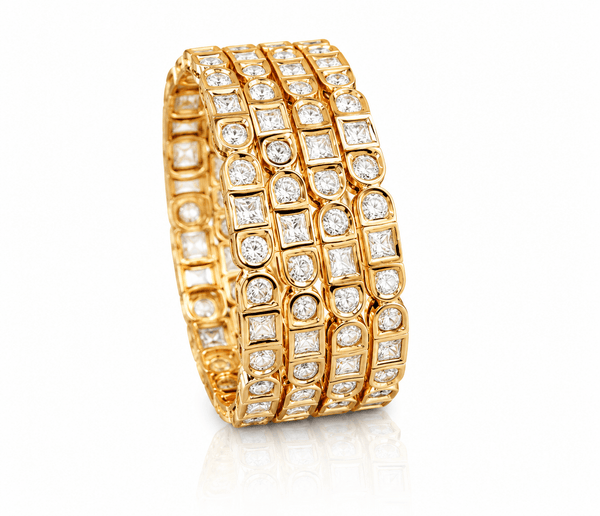 Kundan Bangles 03861 - KRISHNA'S SWETA JEWELLERY