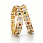 Kundan Bangles 04013 - KRISHNA'S SWETA JEWELLERY