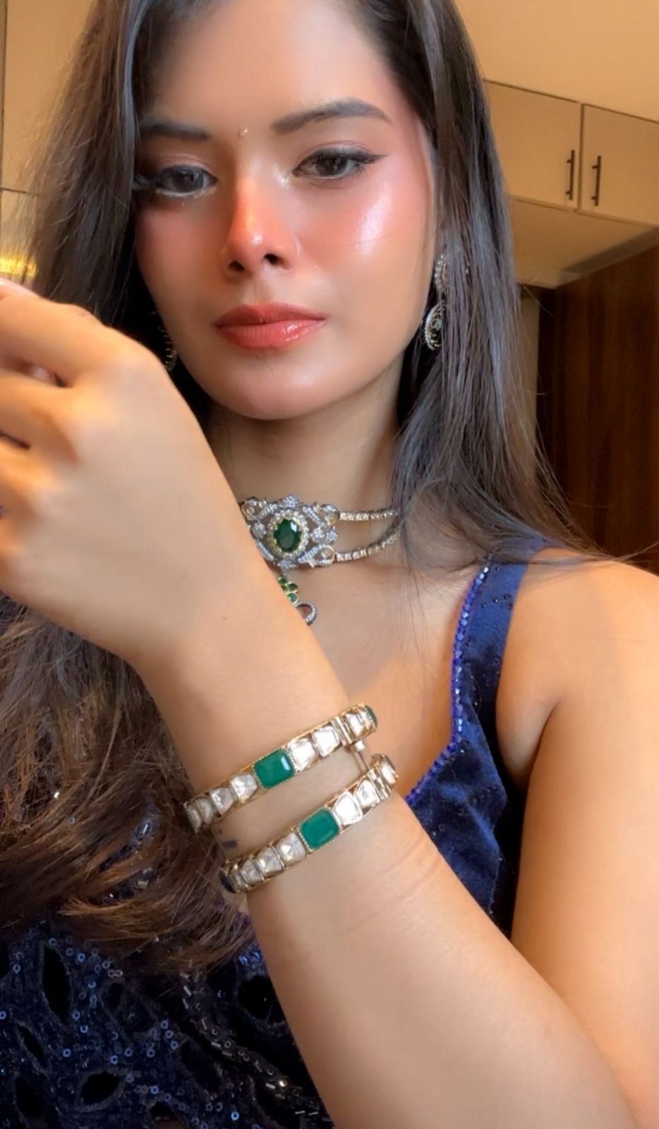 Kundan Bangles 04739 - KRISHNA'S SWETA JEWELLERY