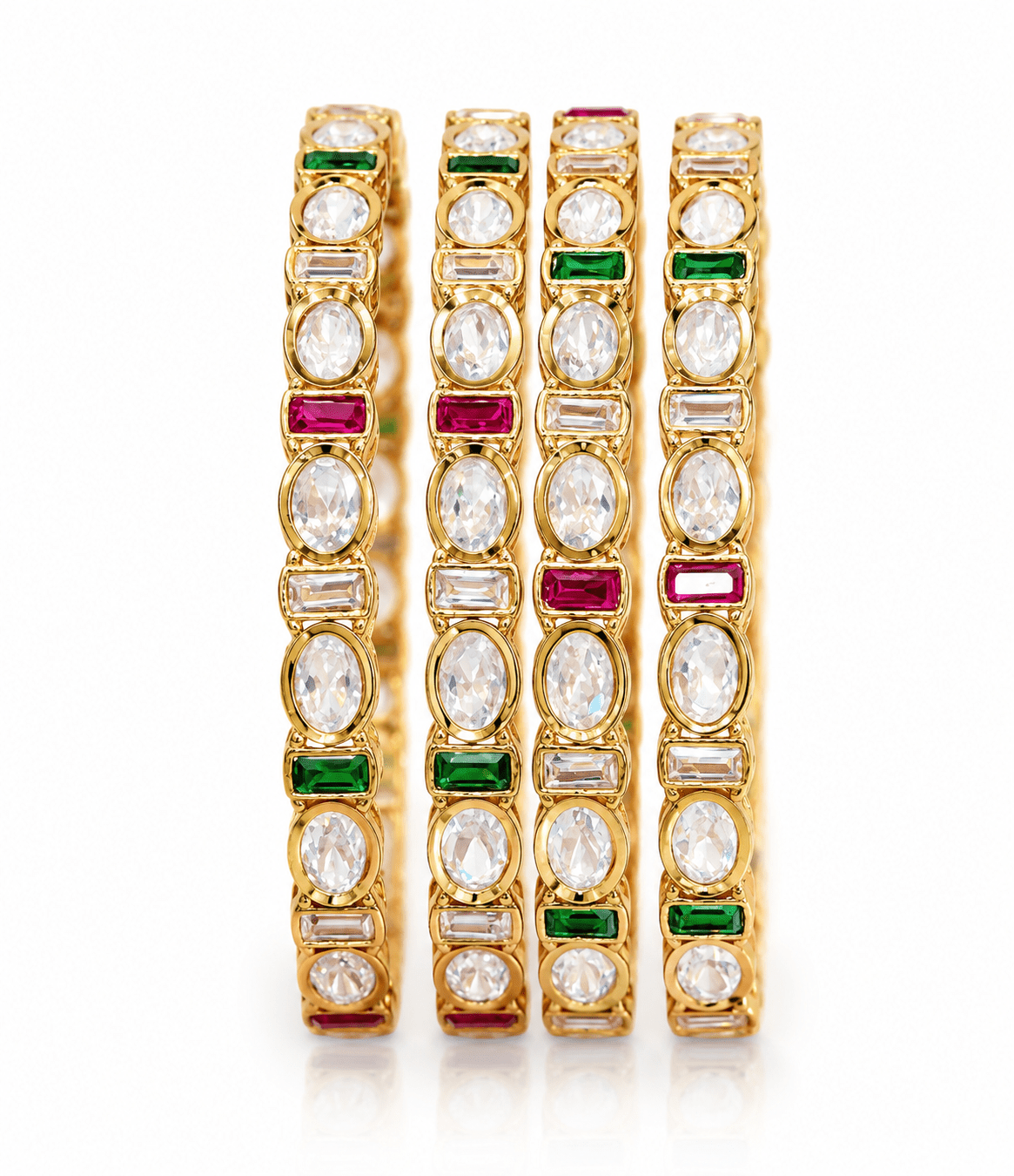 Kundan Bangles 05076 - KRISHNA'S SWETA JEWELLERY