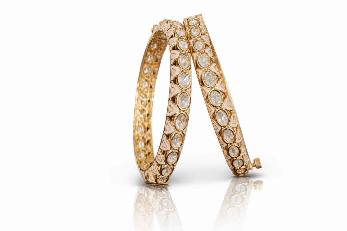 Kundan Bangles 05316 - KRISHNA'S SWETA JEWELLERY
